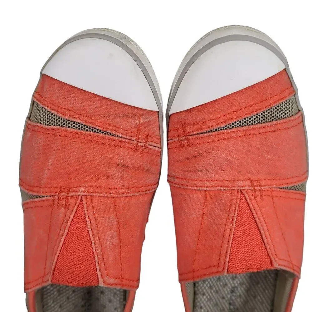 Columbia Shoes Womens 8 Flats Slip On Vulc N Vent Casual Sneaker Canvas Mesh